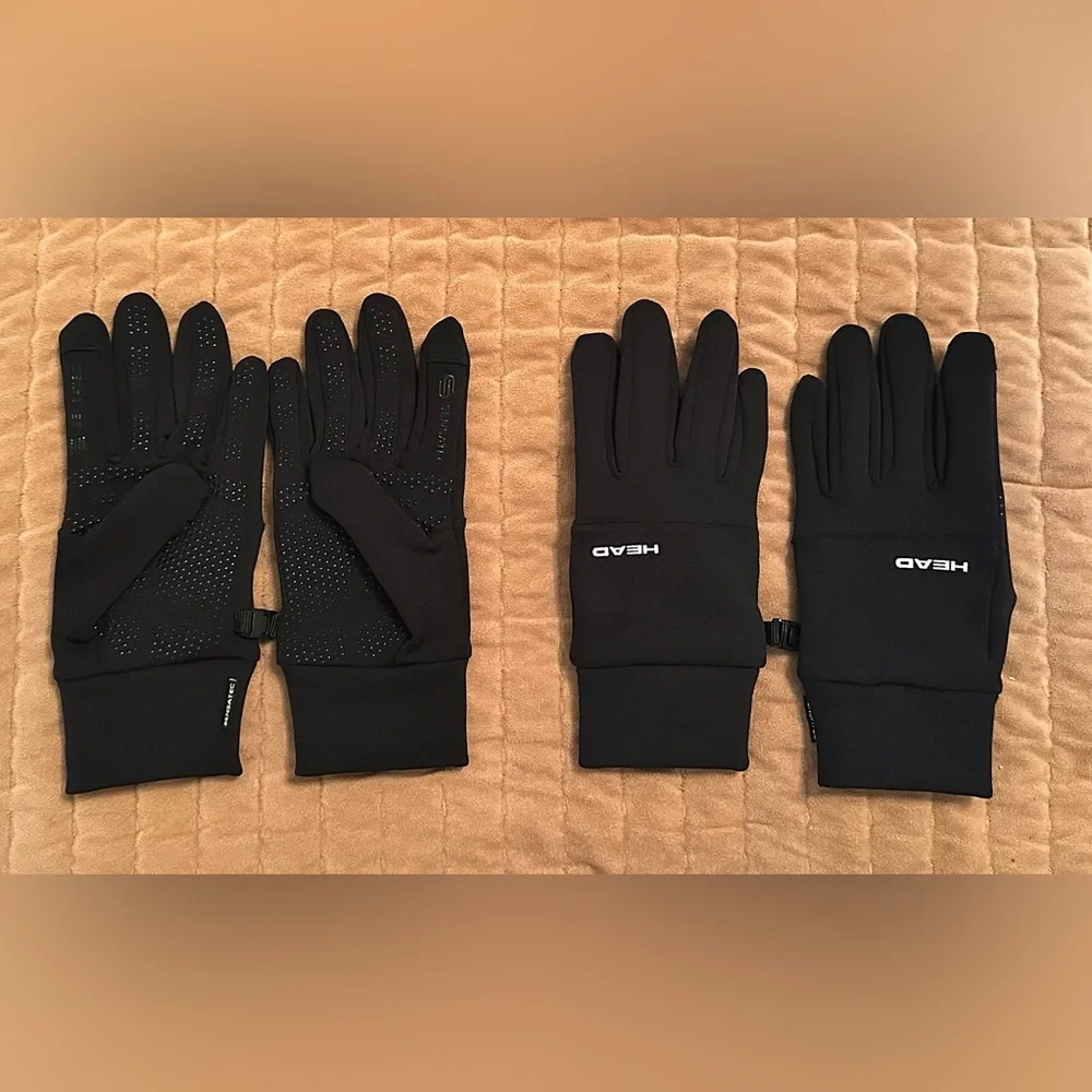 NEW HEAD Women’s Touchscreen Running Gloves winter driving gloves black size S